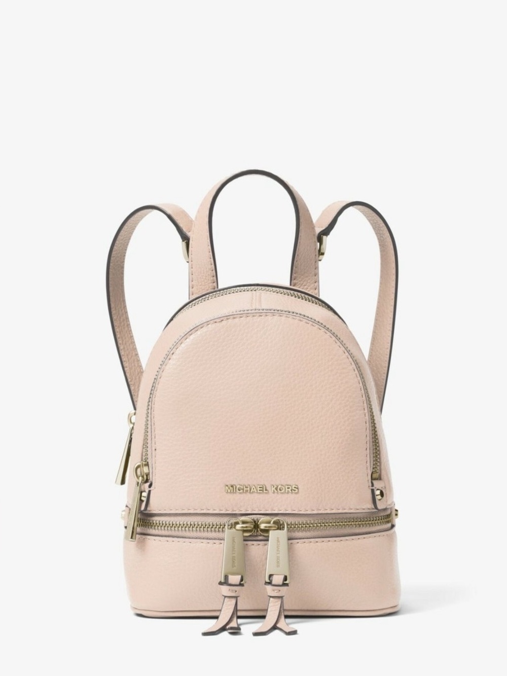 Michael Kors Mini Backpack in Pale Pink Leather